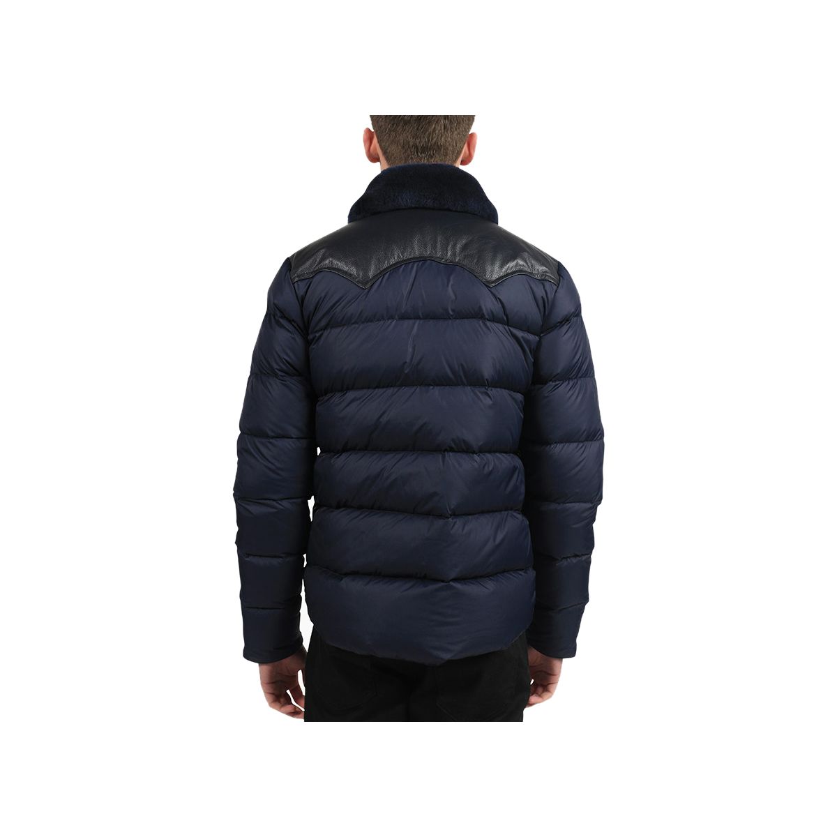 Penfield Rockwool Leather Yoke Down Jacket - Men