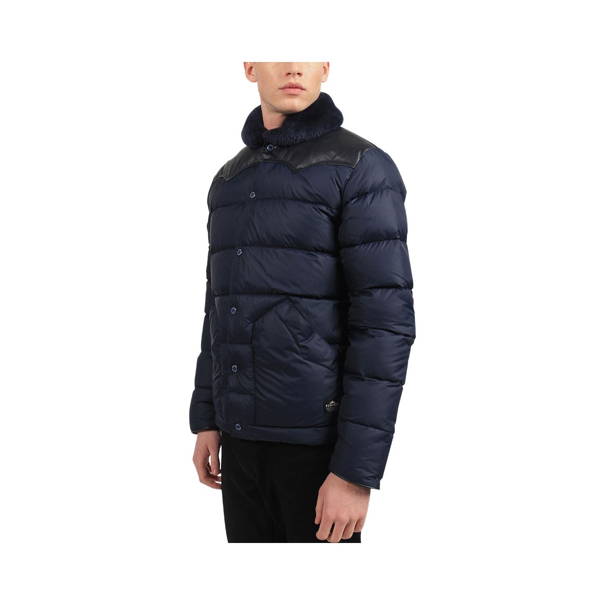 Penfield Rockwool Leather Yoke Down Jacket - Men