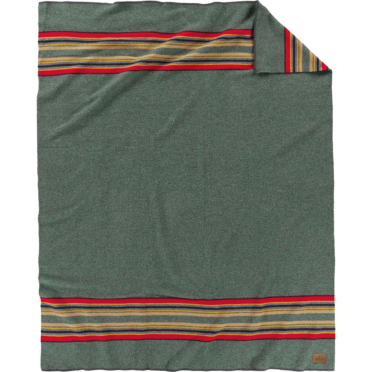 Image of Pendleton Yakima Camp Blanket Green Heather, Queen