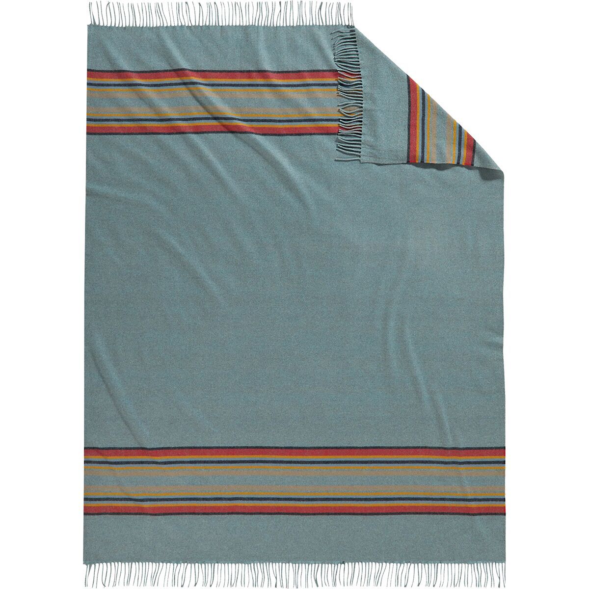 Image of Pendleton 5th Ave Throw Green Heather, One Size