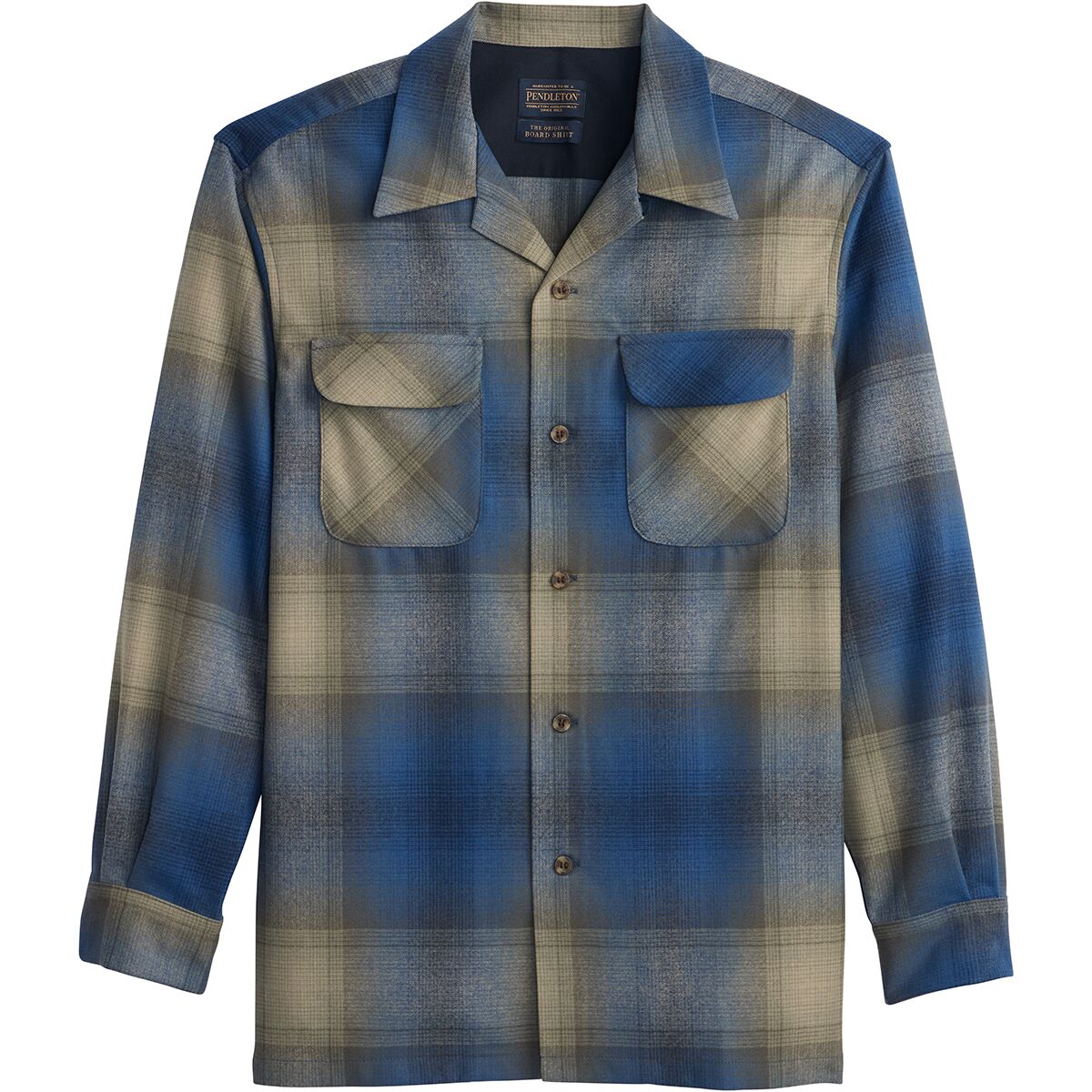 Image of Pendleton Board Shirt - Men's Blue/Tan Ombre3, L