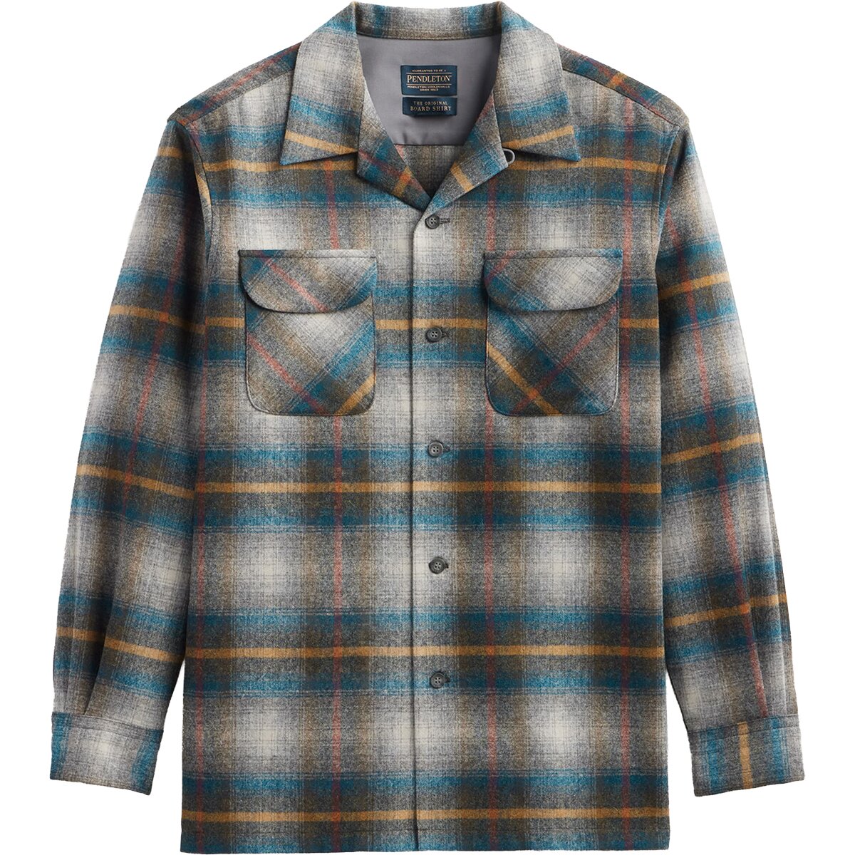 Image of Pendleton Board Shirt - Men's Grey Multi Plaid, M