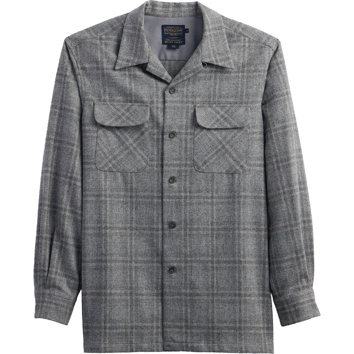 Image of Pendleton Board Shirt - Men's Grey Shadow Plaid, XL