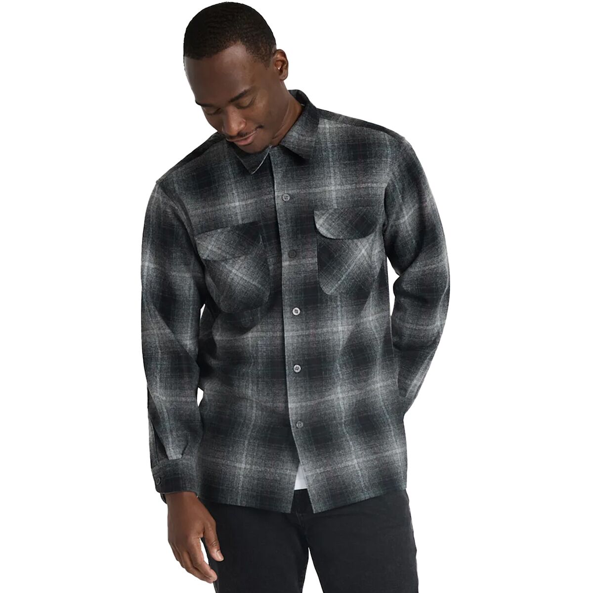 Image of Pendleton Board Shirt - Men's Grey Mix Multi Ombre, S