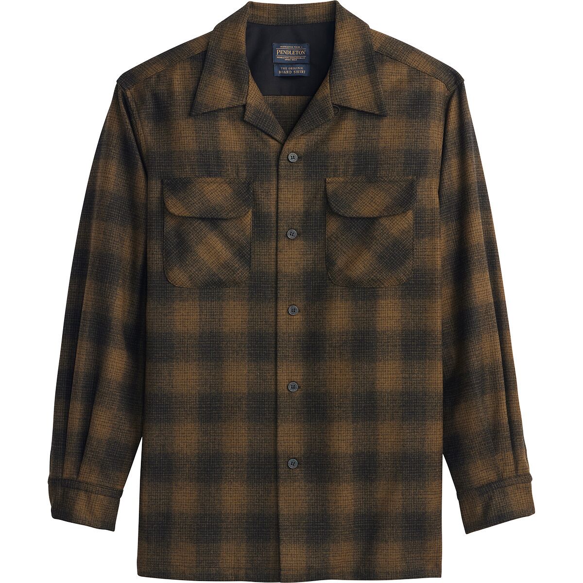 Image of Pendleton Board Shirt - Men's Olive Shadow Plaid, M