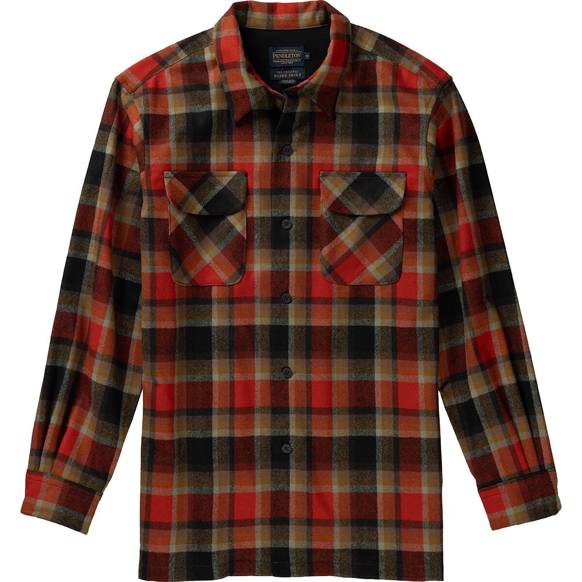 Image of Pendleton Board Shirt - Men's Red/Black Plaid, M