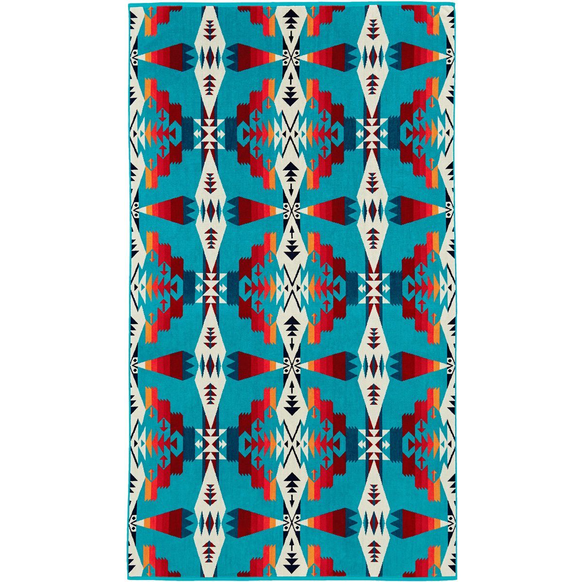 Image of Pendleton Oversized Jacquard Towel Tucson Turquoise, One Size