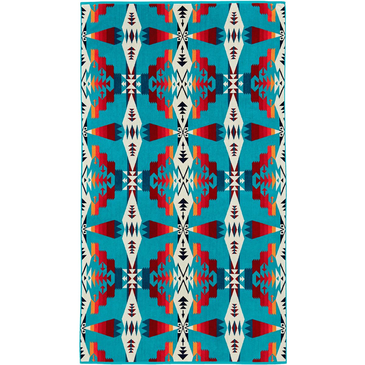 Image of Pendleton Oversized Jacquard Towel Tucson Turquoise, One Size