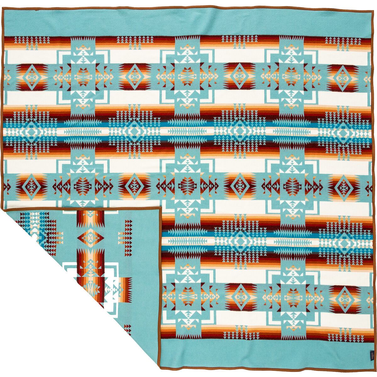 Image of Pendleton Chief Joseph Blanket Aqua, Queen