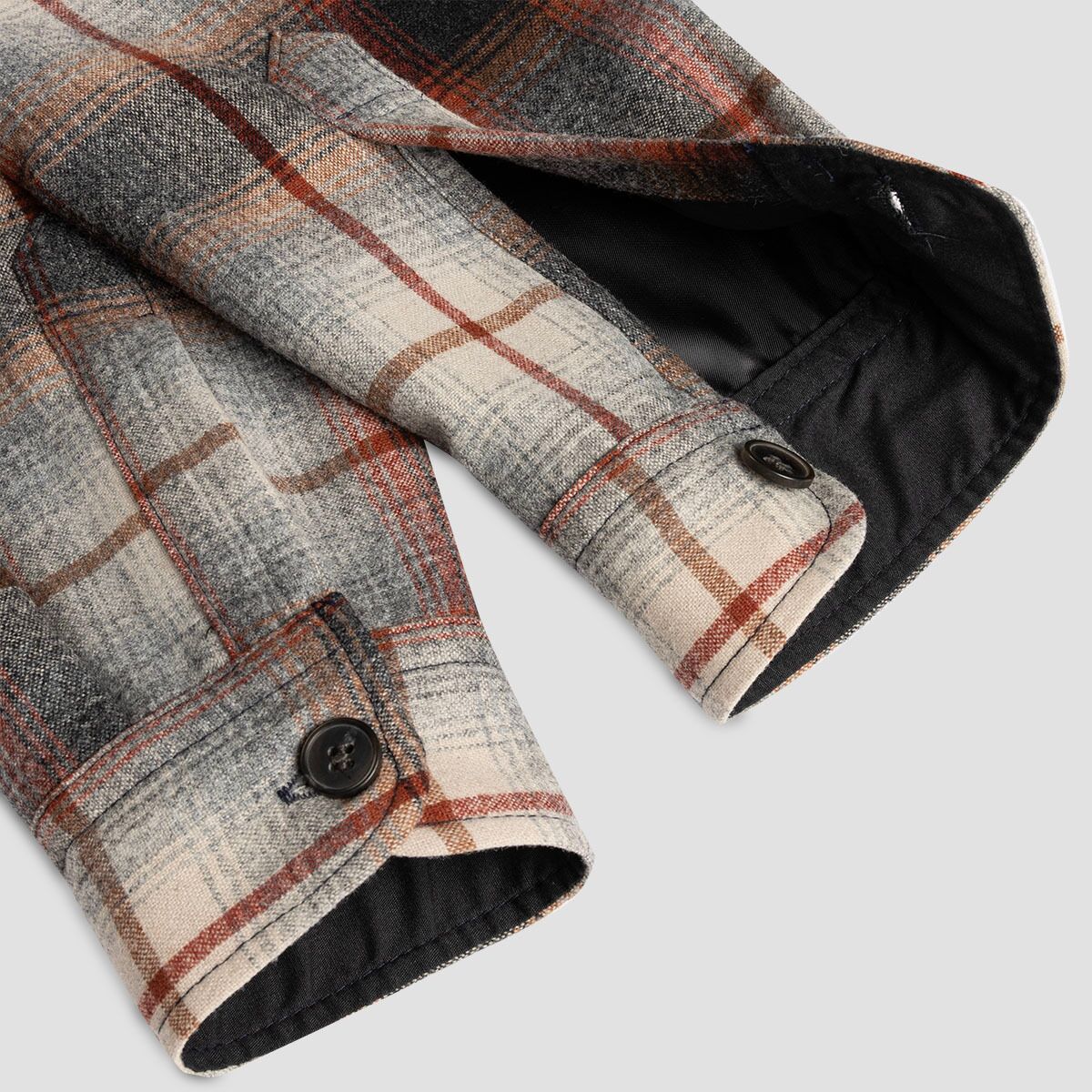 ジャケット・アウター POLYPLOID Bandcollar Wool Shirt Jacket Prada Padded Wool Shirt Jacket – Justin Reed