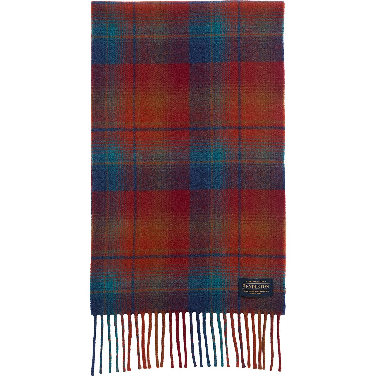 Image of Pendleton Whisperwool Muffler Maroon/Teal, One Size