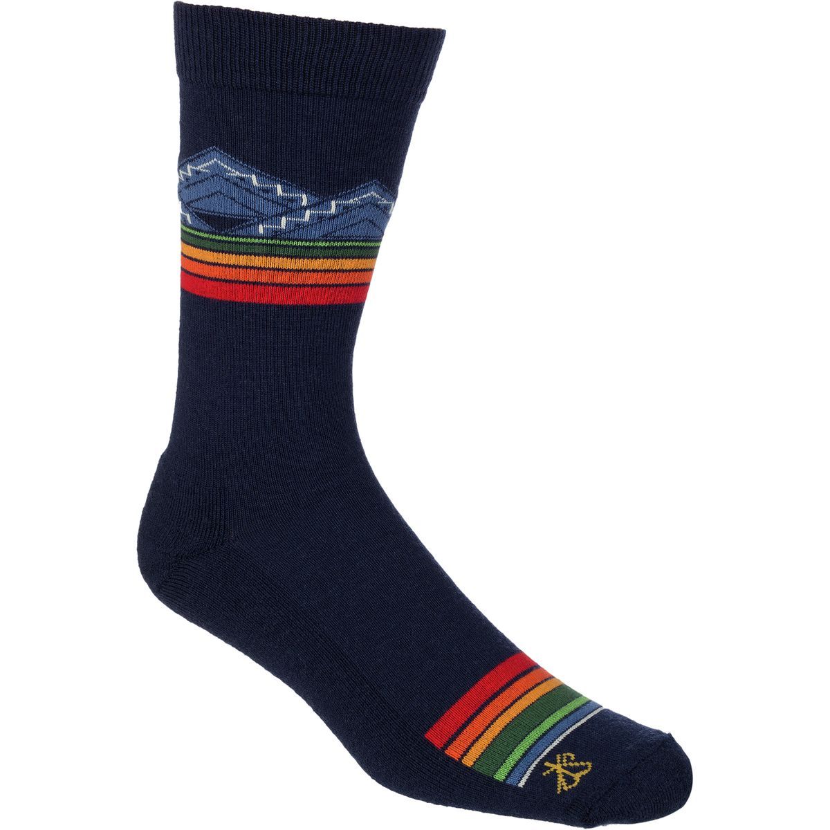 Image of Pendleton Merino Jacquard Park Sock Blue, M