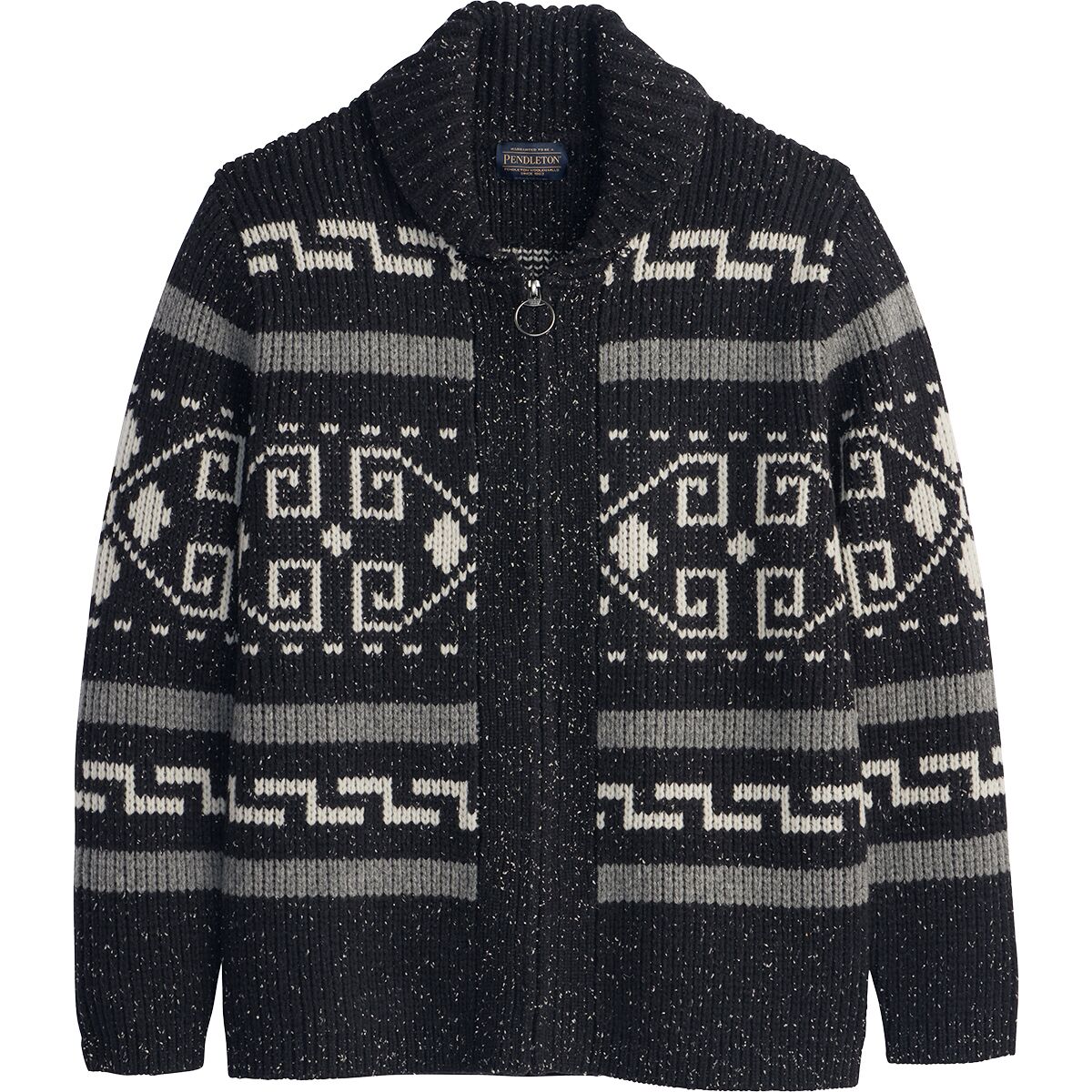 Image of Pendleton Original Westerley Sweater - Men's Black Donegal, S