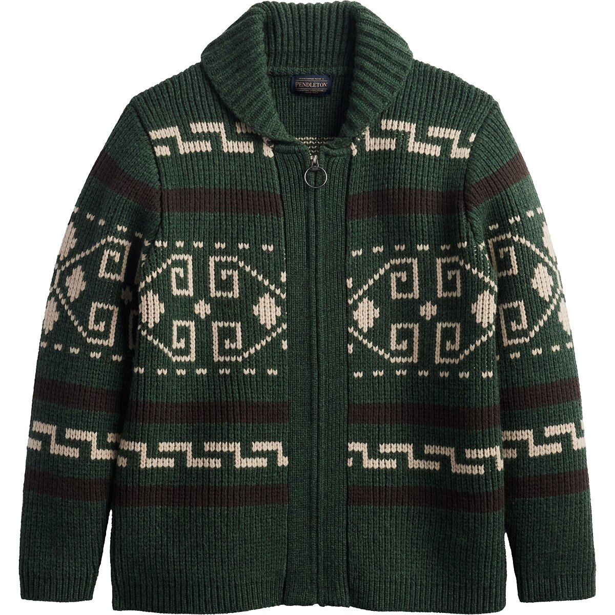 Image of Pendleton Original Westerley Sweater - Men's Dark Green, S