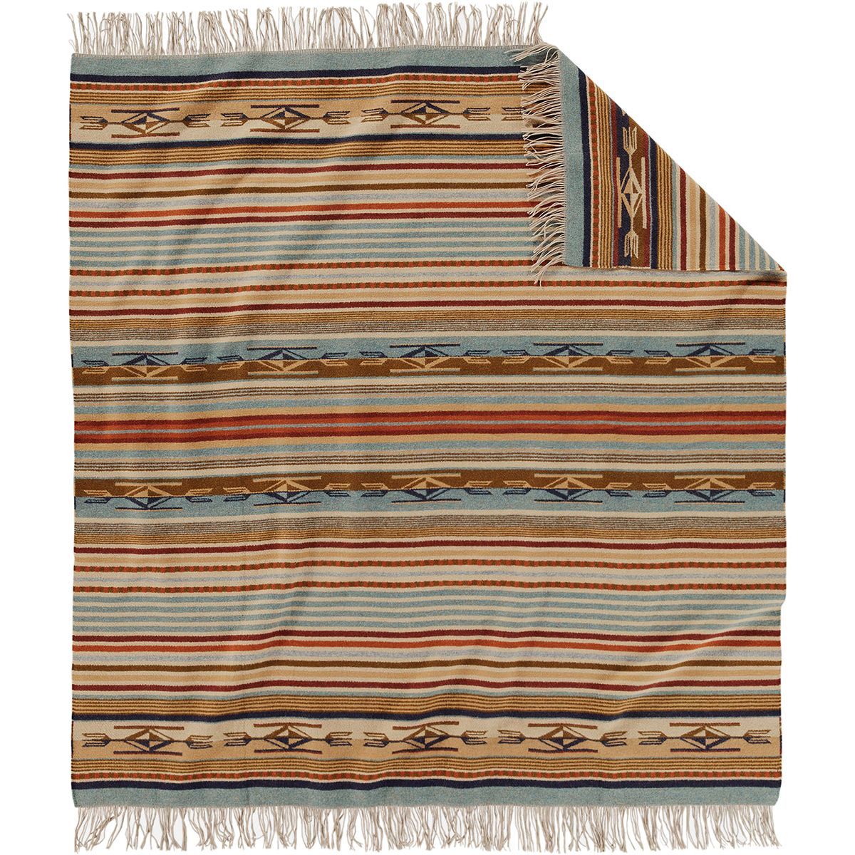 Image of Pendleton Fringed Jacquard Throw Chimayo Harvest, One Size