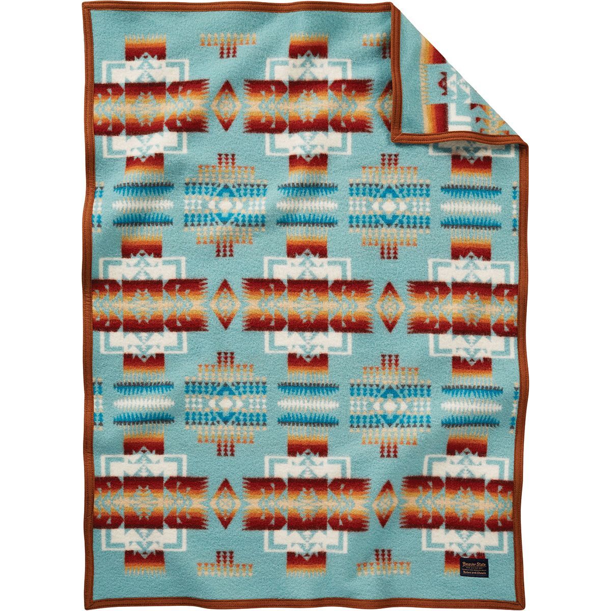 Image of Pendleton Chief Joseph Children's Blanket Aqua, One Size