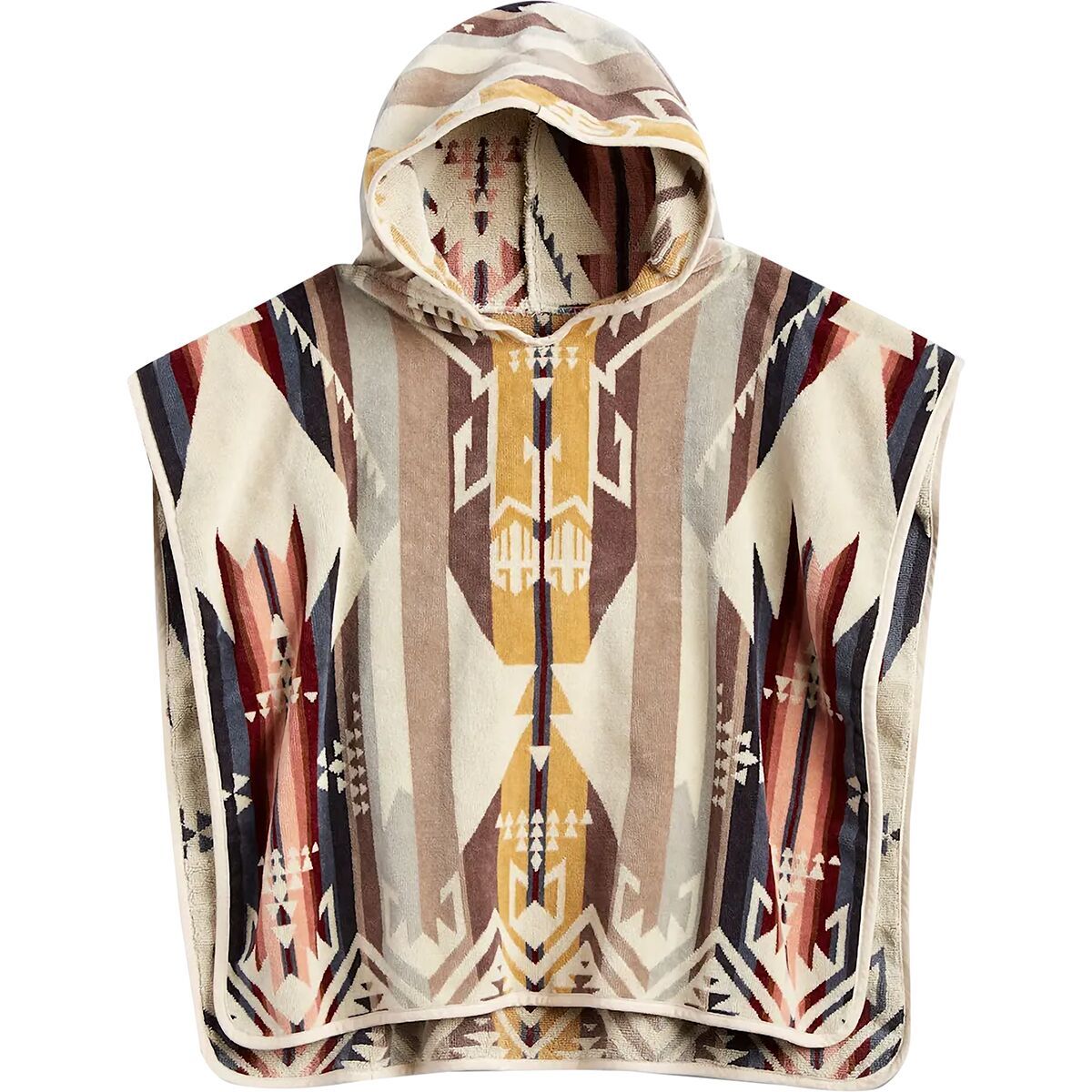 Image of Pendleton Jaquard Hooded Towel - Kids' White Sands Tan, One Size