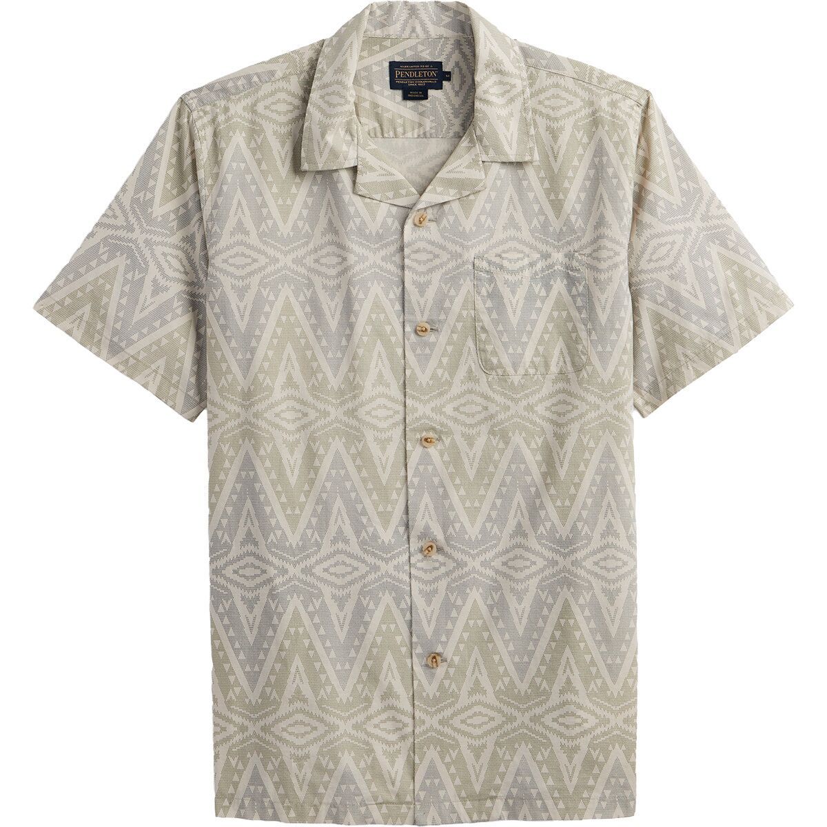 Image of Pendleton Aloha Shirt - Men's Helena Ecru Multi, M