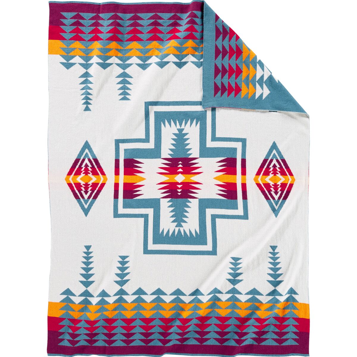 Image of Pendleton Knit Baby Blanket + Beanie - Infants' Harding Teal, One Size