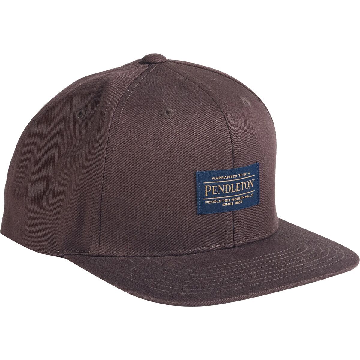 Image of Pendleton Logo Flat Brim Hat Brown, One Size