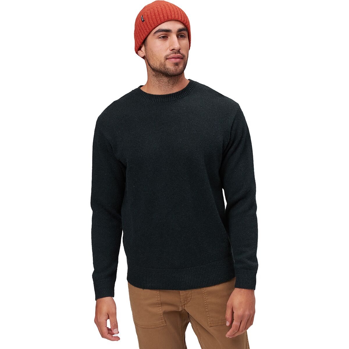 men's shetland washable wool crewneck