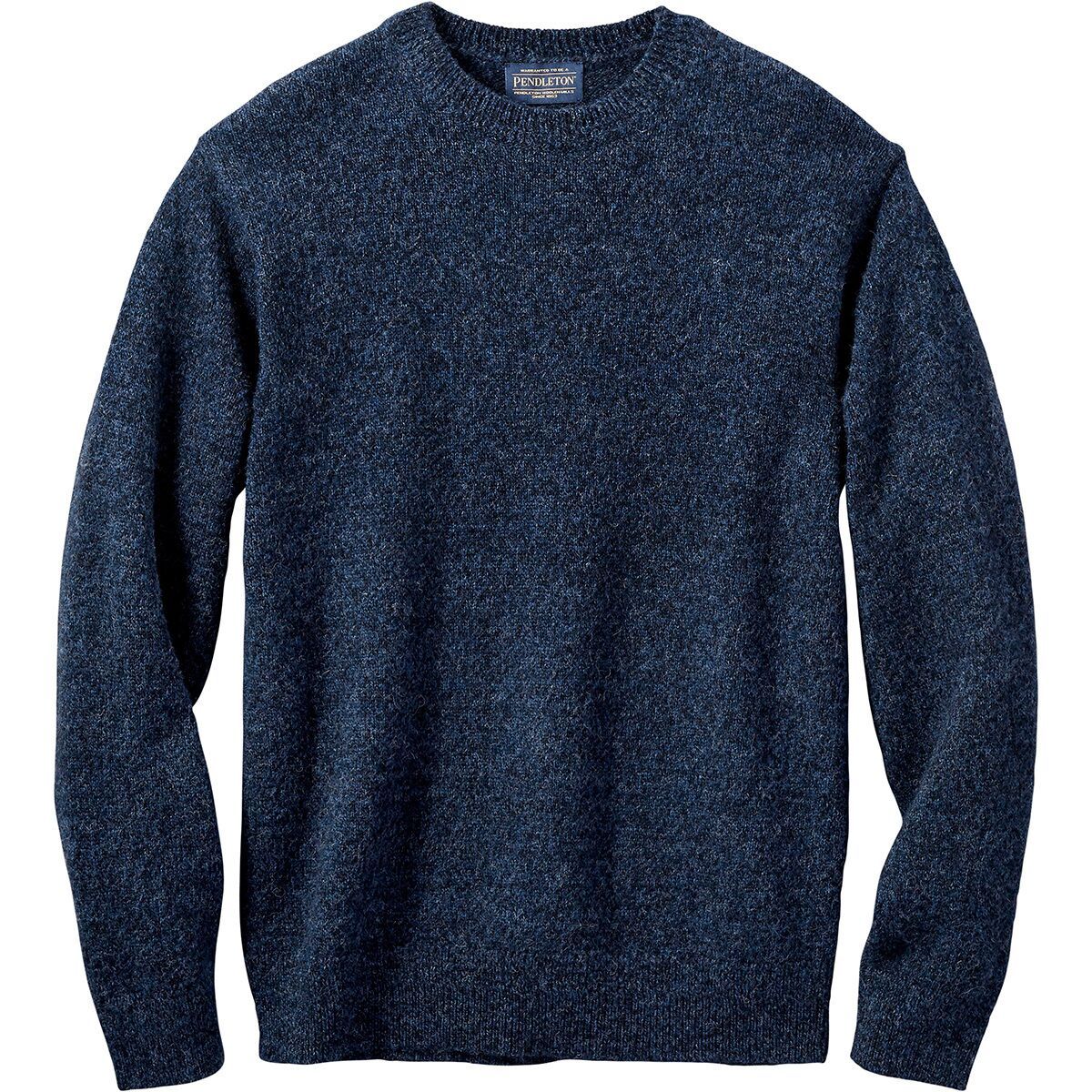 Pendleton Shetland Crew Sweater - Men's Indigo Heather, M