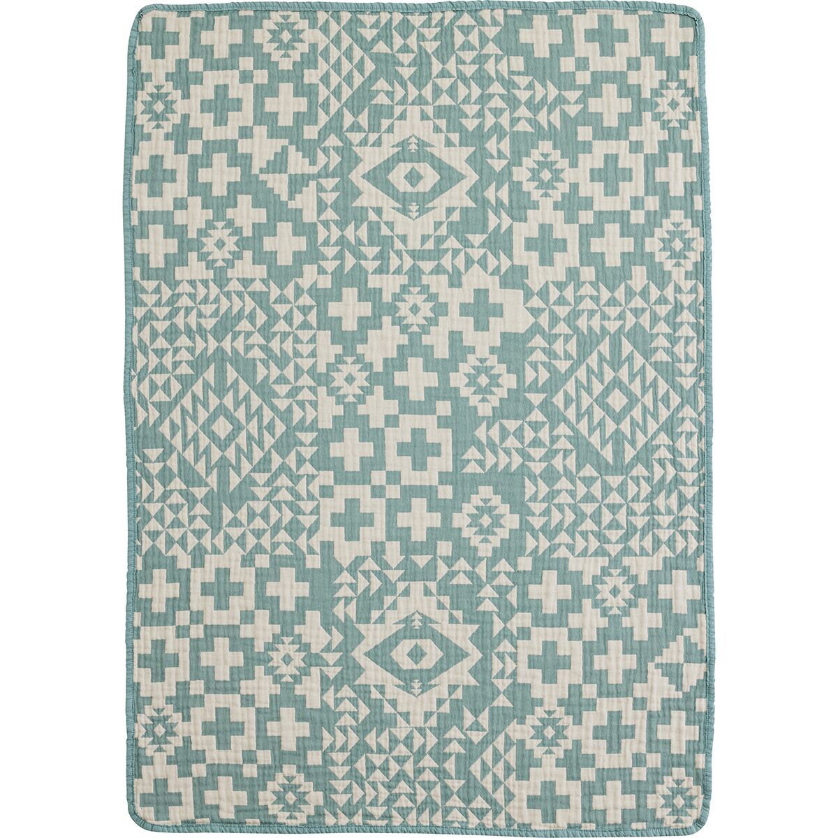 Image of Pendleton Cotton Woven Baby Blanket - Infants' Blue Ridge/Atlantic, One Size