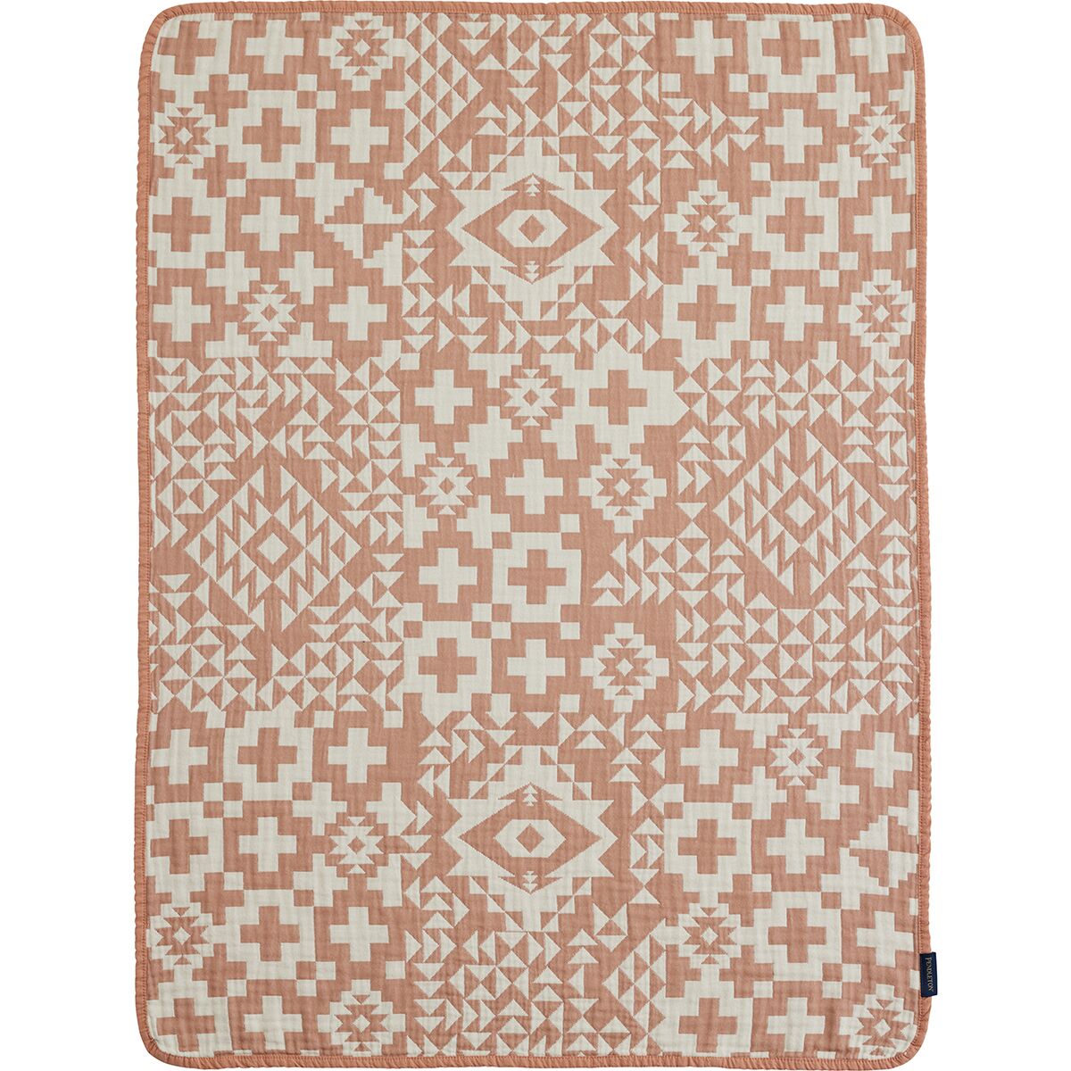 Image of Pendleton Cotton Woven Baby Blanket - Infants' Blue Ridge/Cork, One Size