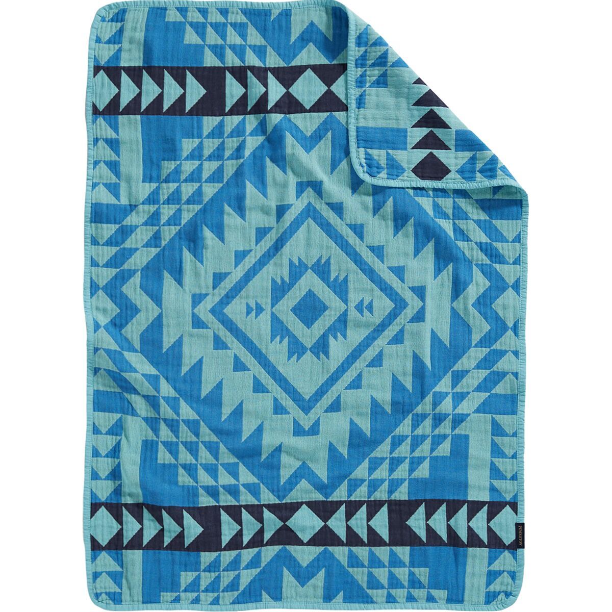 Image of Pendleton Cotton Woven Baby Blanket - Infants' Smith Rock/Ocean, One Size
