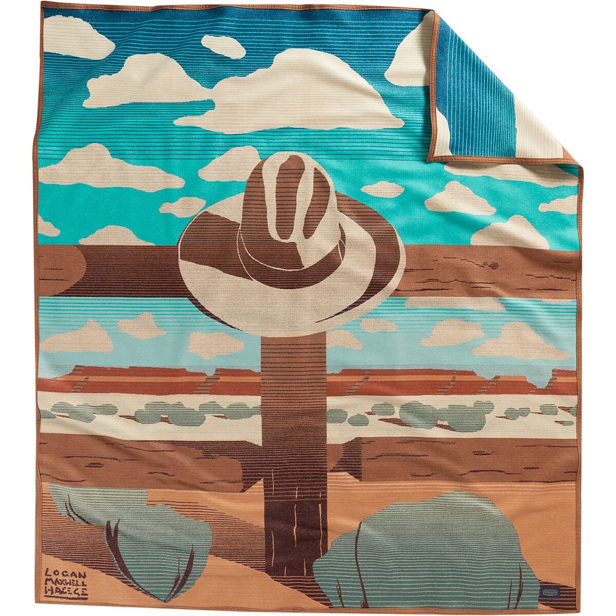 Image of Pendleton Jacquard Unnapped Modern Icons Blanket Resting Place, One Size