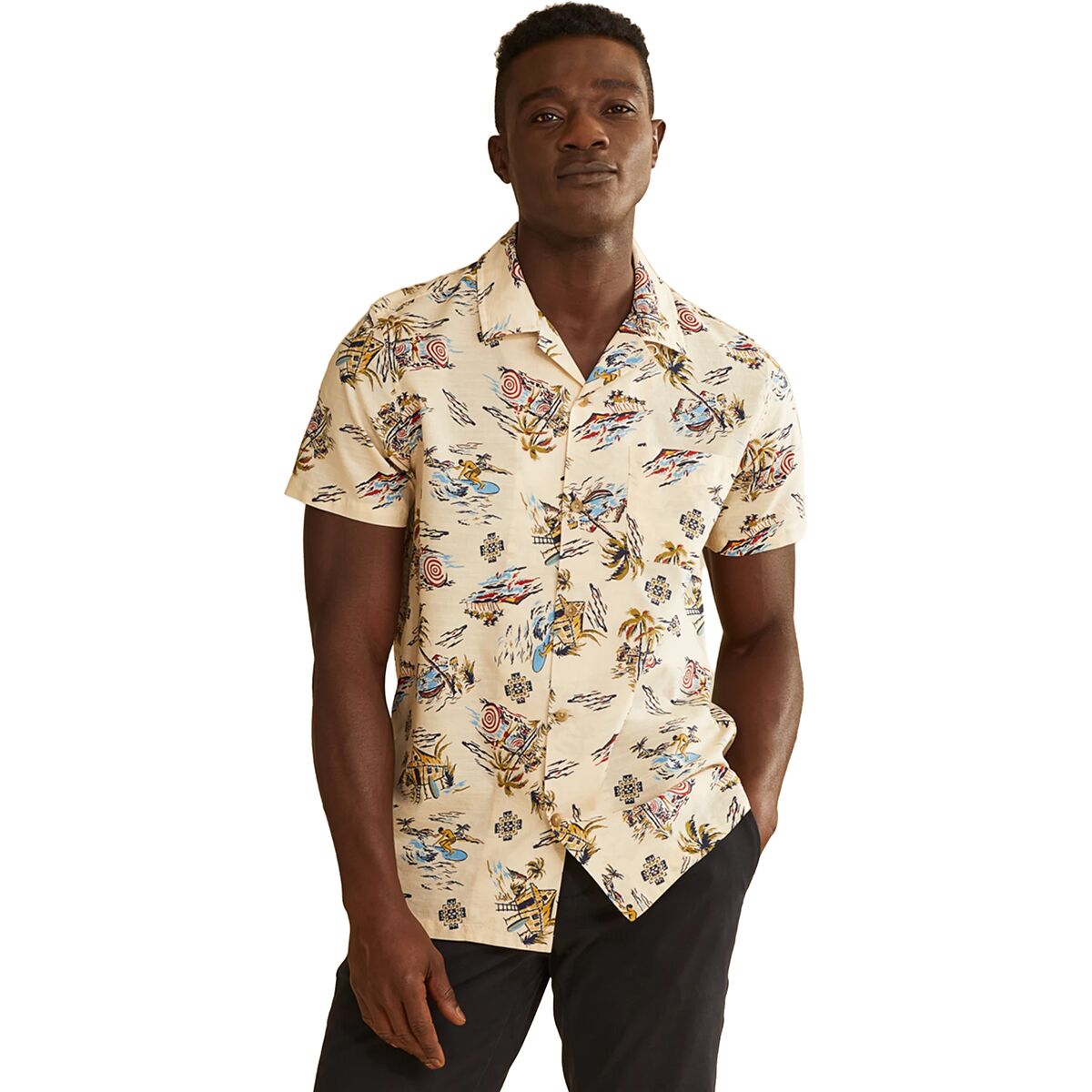 Pendleton Pendleton Aloha Shirt - Men's Monstera Tan, S