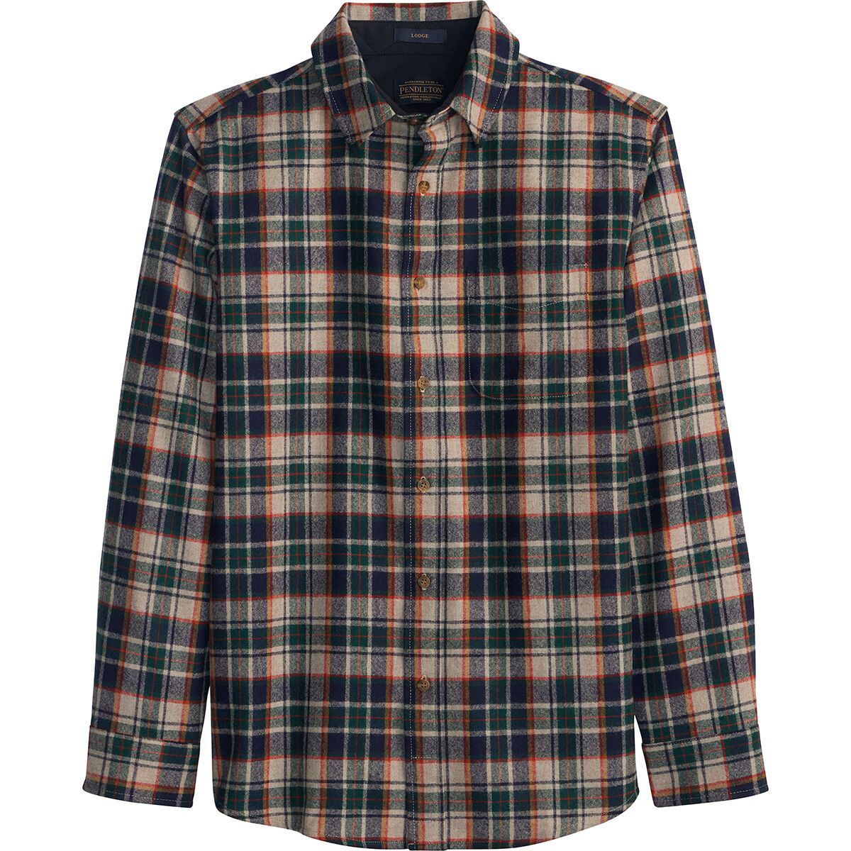 Image of Pendleton Lodge Shirt - Men's Green Multi Plaid, S