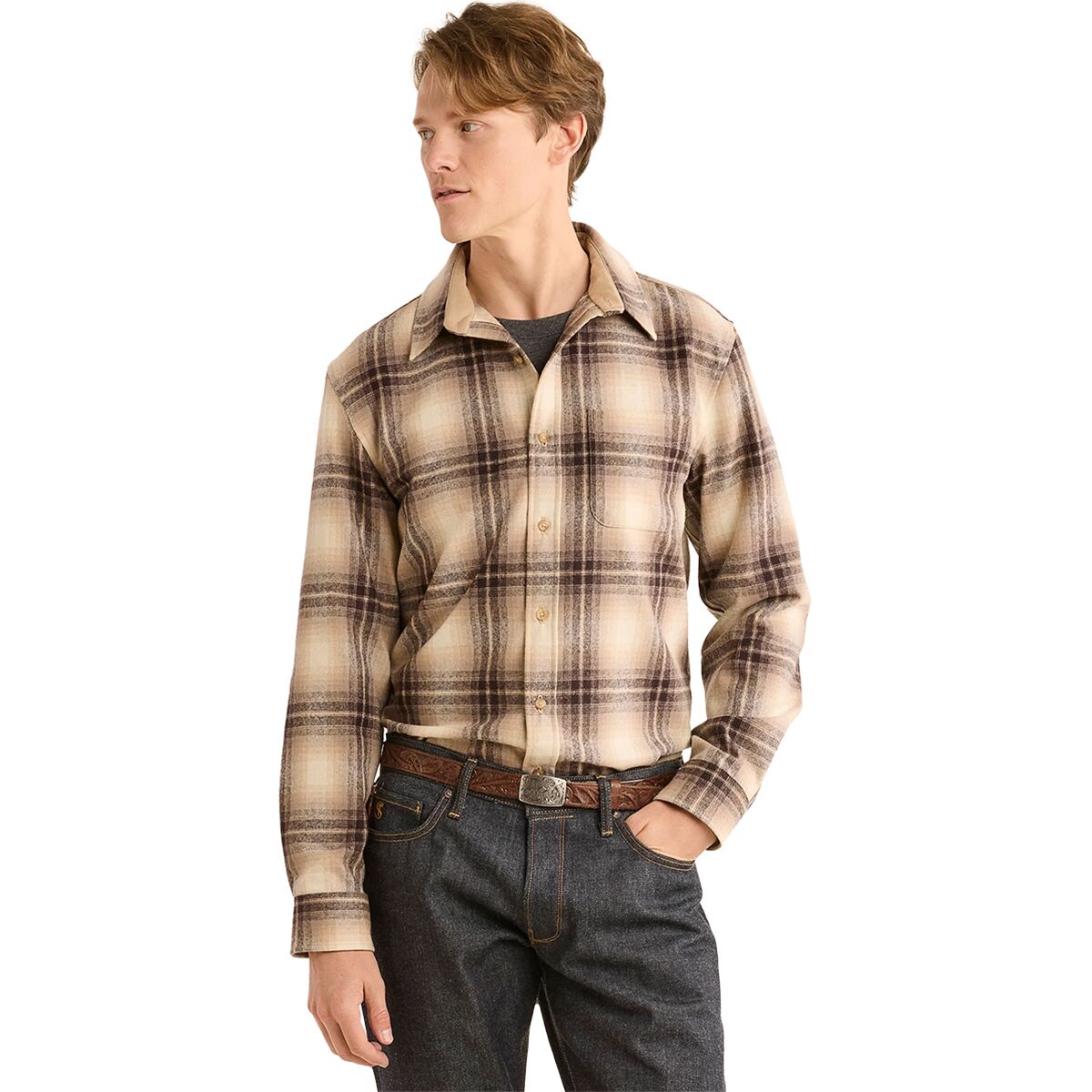Pendleton Pendleton Lodge Shirt - Men's Grey Ombre Check, L