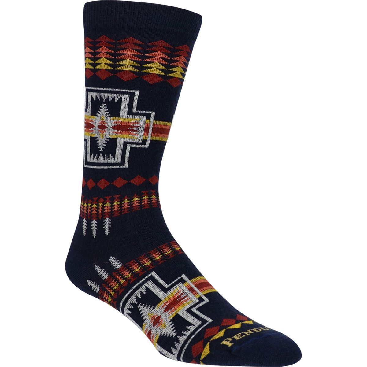 Image of Pendleton Wool Blends Crew Sock Harding/Navy, M