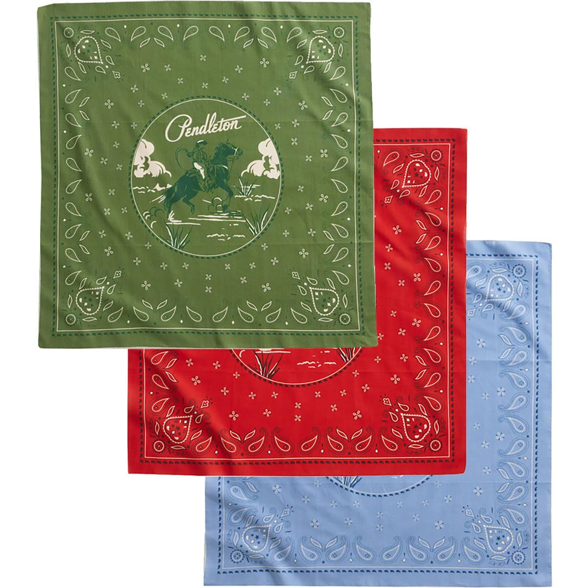 Image of Pendleton Bandana - 3-Pack Cowboy Multi, One Size