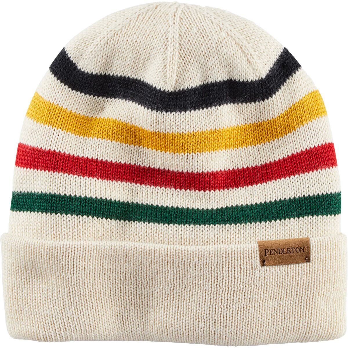Image of Pendleton Iconic Knit Beanie Glacier Stripe, One Size