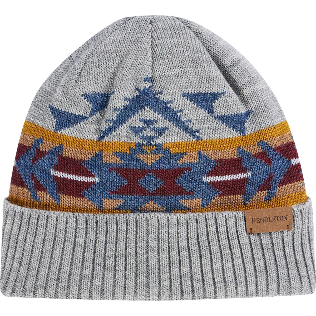 Pendleton Merino Knit Cap Autumn Birch Grey, One Size