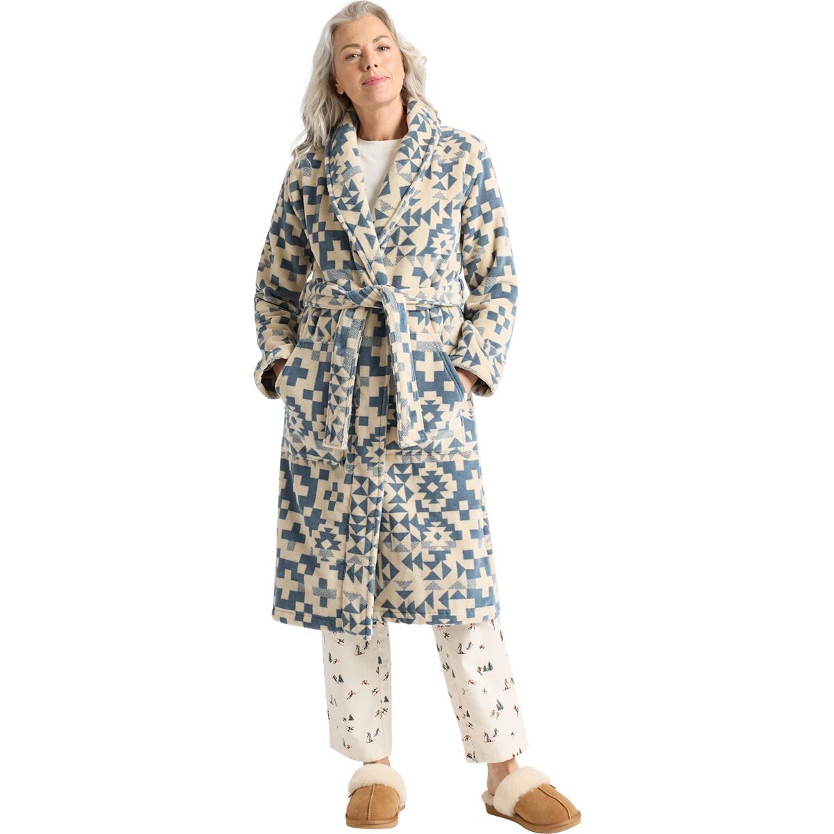 Image of Pendleton Graphic Robe - Women's Blue Ridge, S