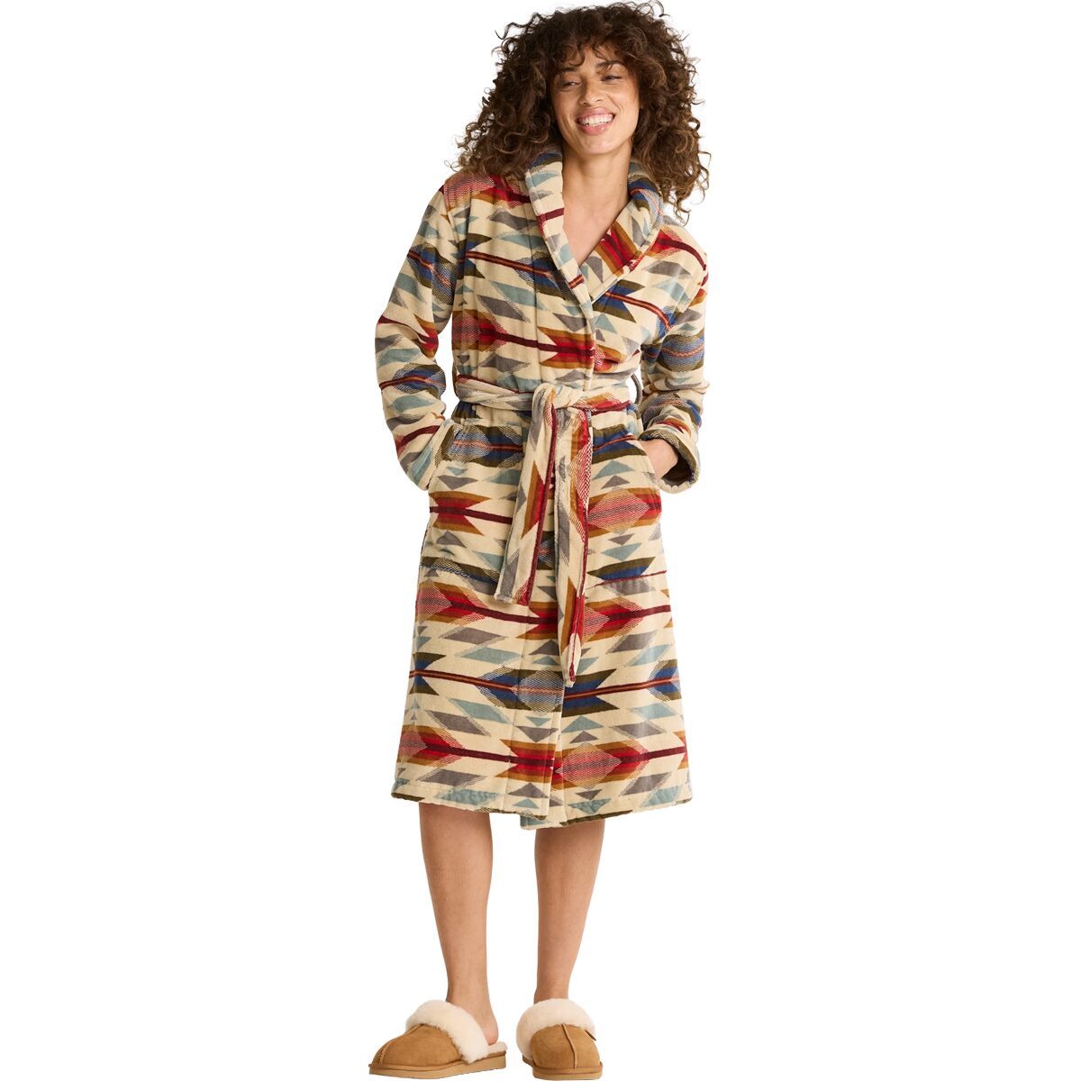 Image of Pendleton Graphic Robe - Women's Wyeth Trail Oatmeal, L