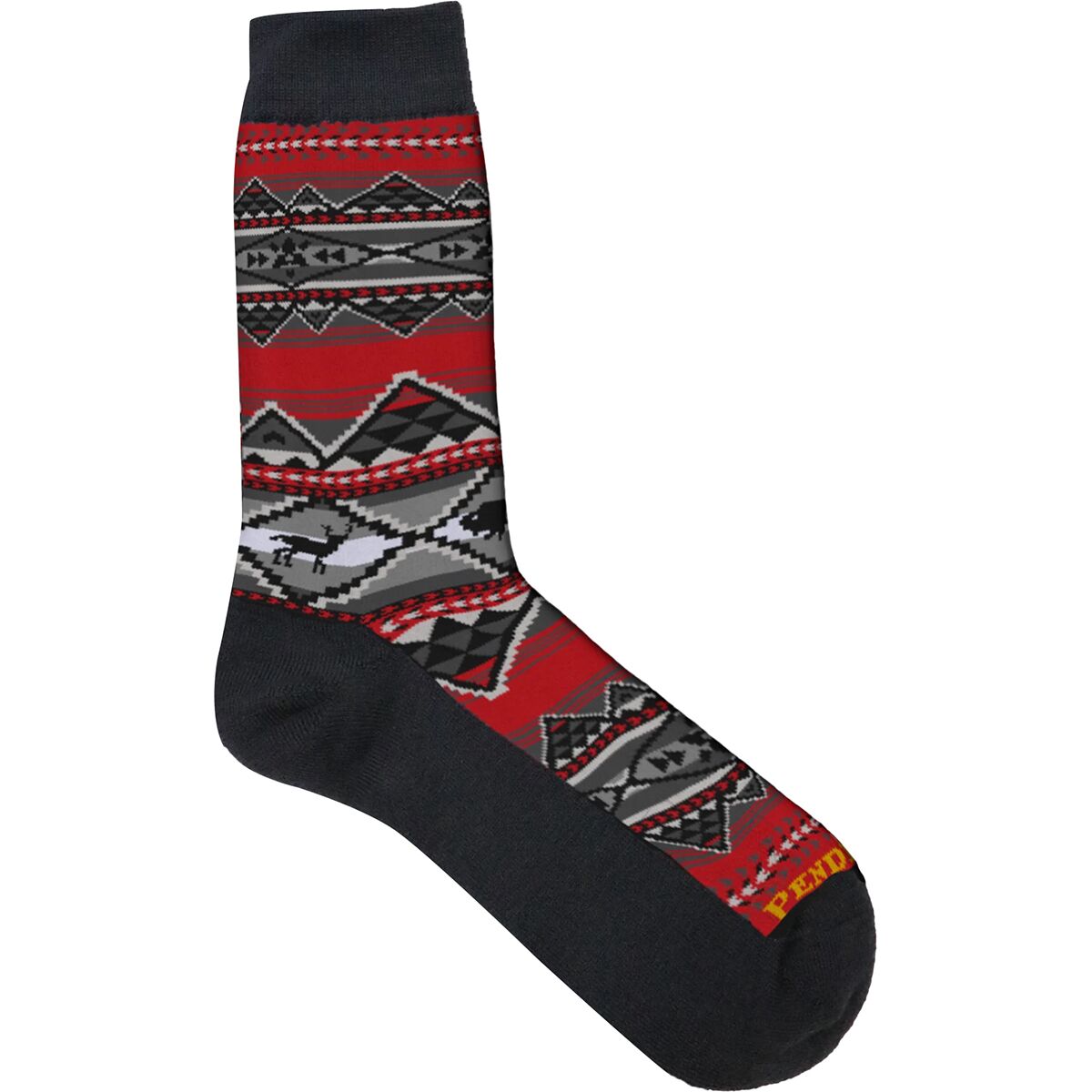 Image of Pendleton Lost Trail Crew Sock Red, M