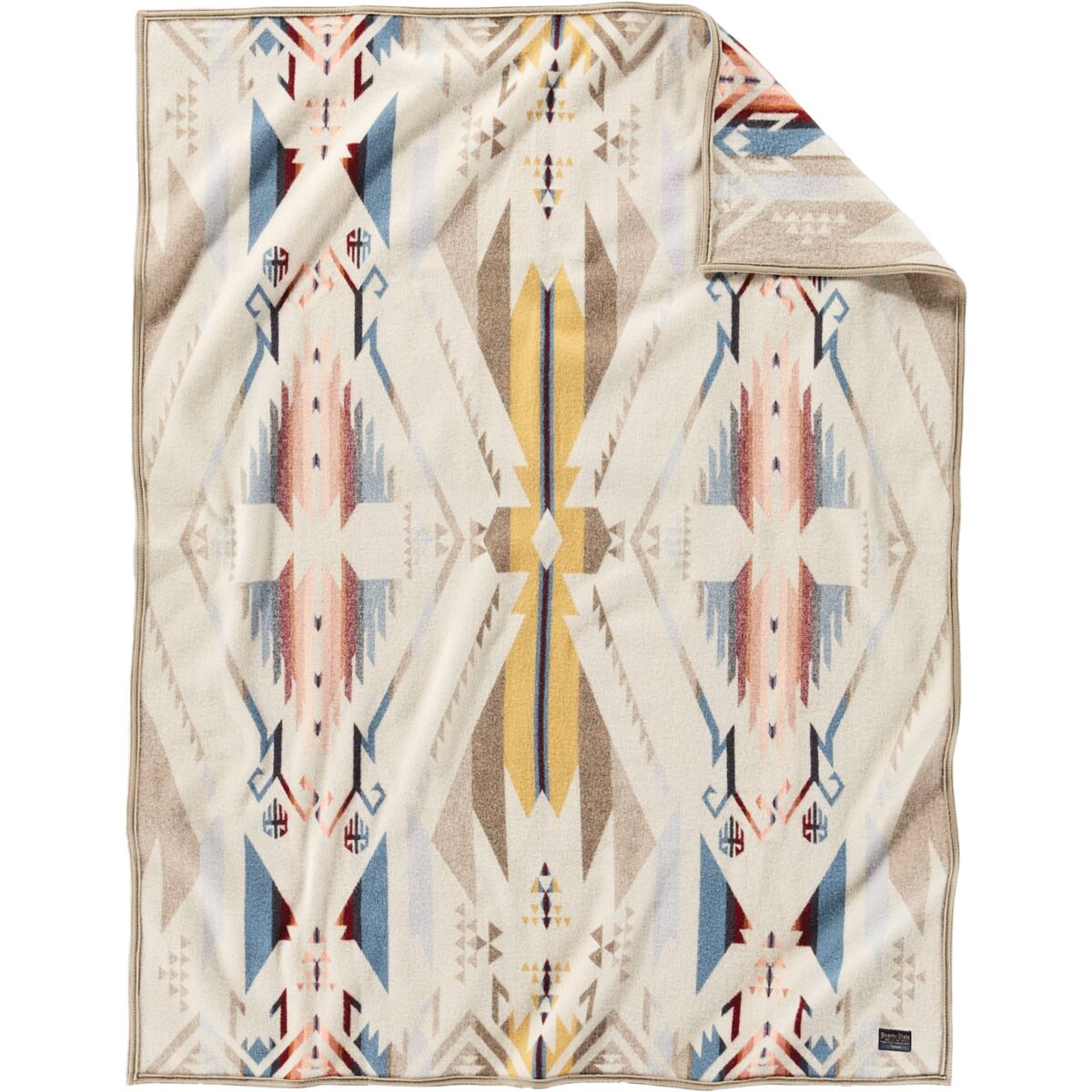 Pendleton Pendleton Jacquard Napped Throw White Sands Tan, One Size