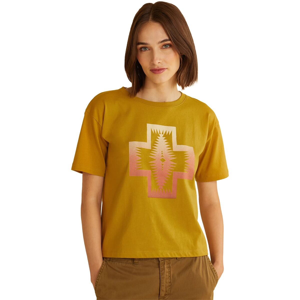 Pendleton Cropped Deschutes Graphic T-Shirt - Women's