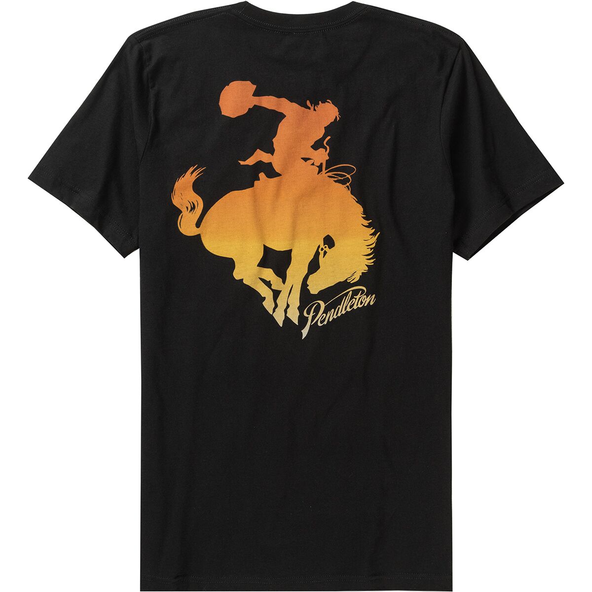 Ombre Bucking Horse Graphic T-Shirt - Men