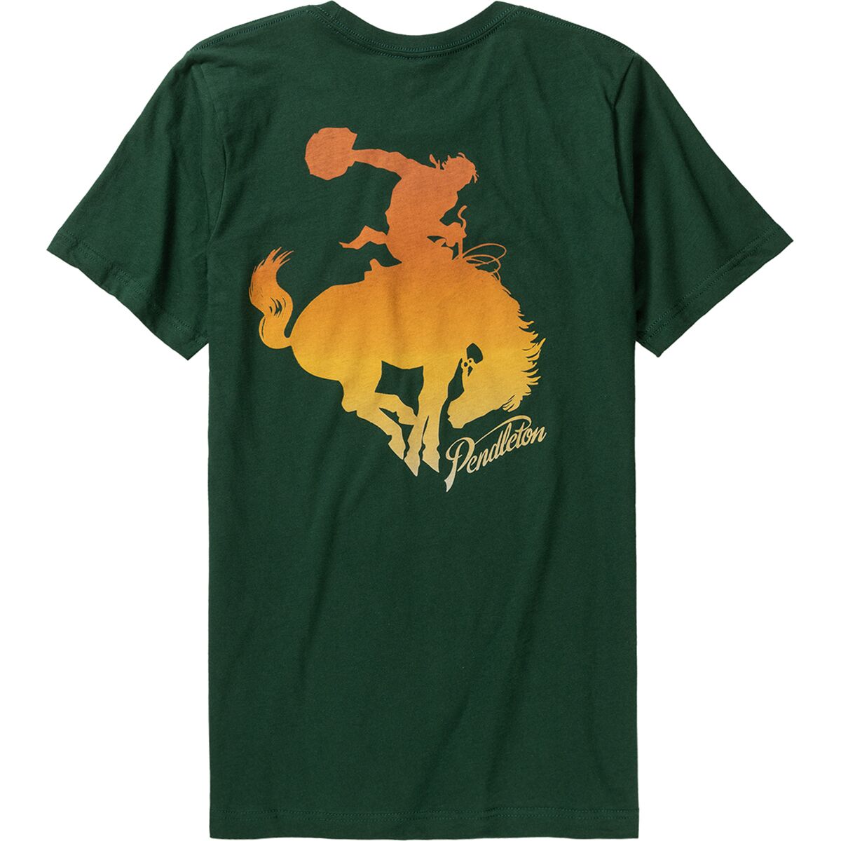 Ombre Bucking Horse Graphic T-Shirt - Men