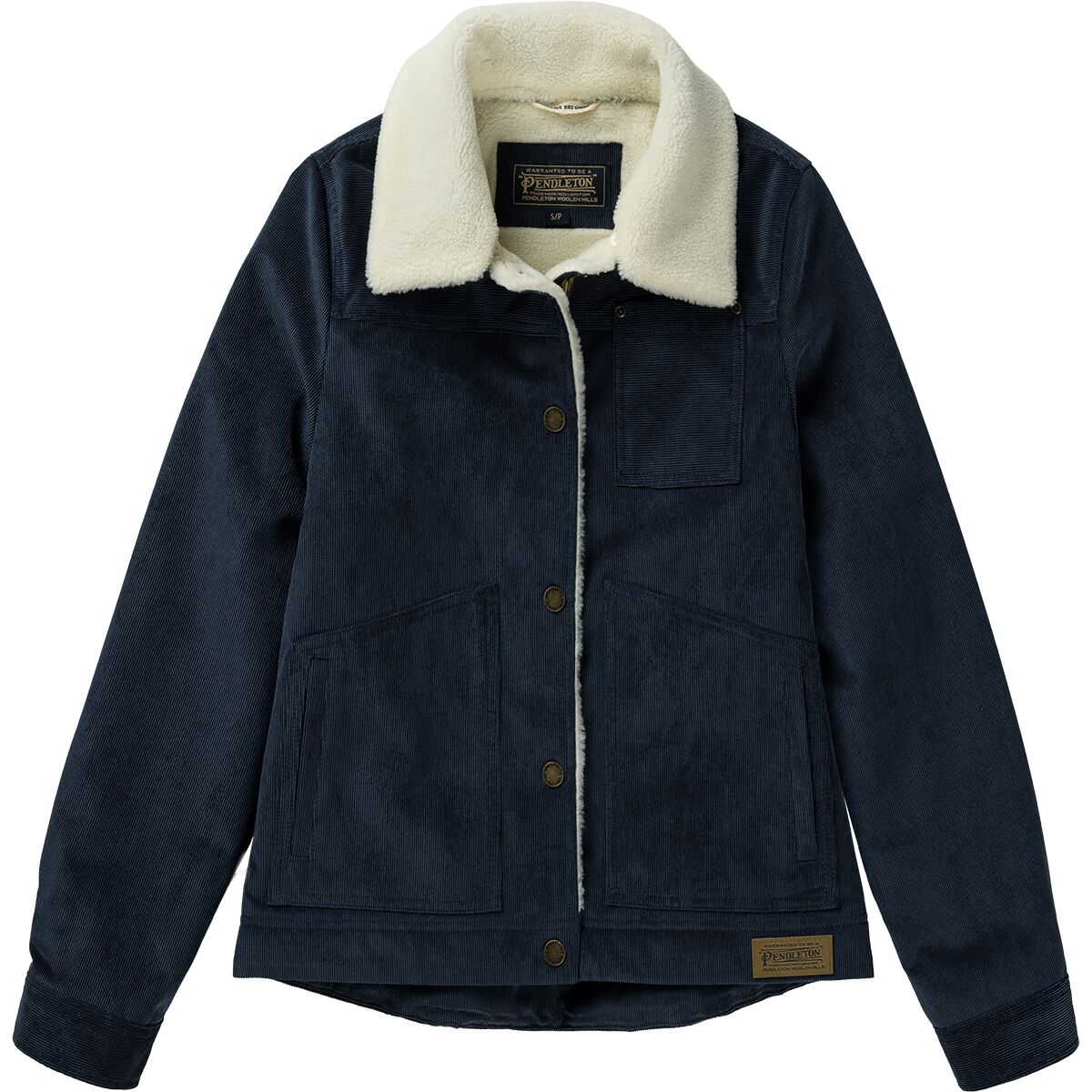 Image of Pendleton Wind River Corduroy Trucker - Women's Navy, XL