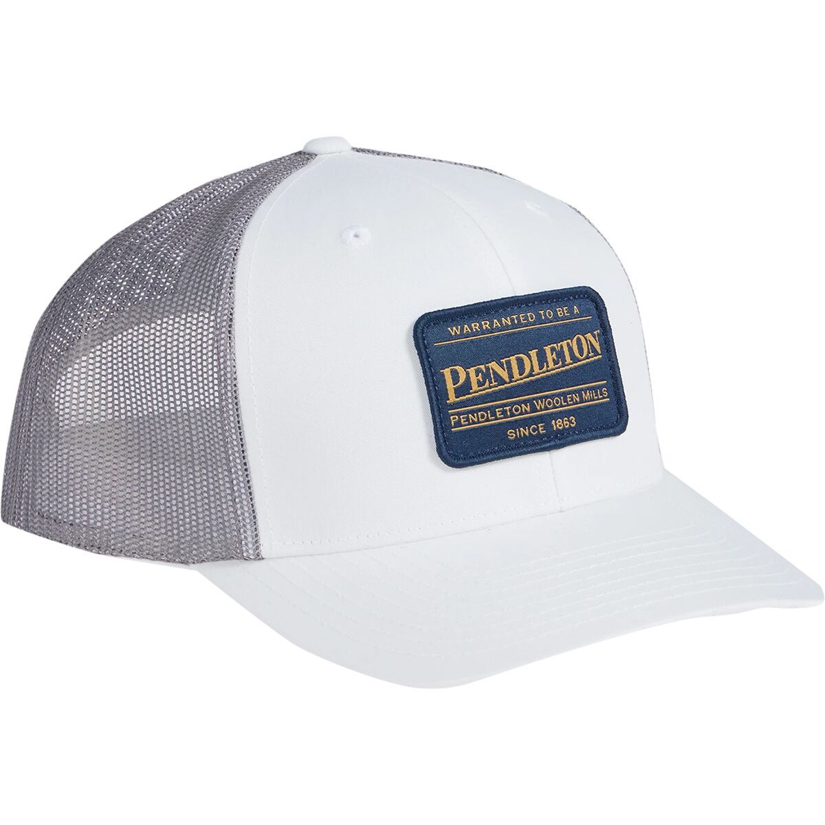 Image of Pendleton Large Patch Trucker Hat White, One Size