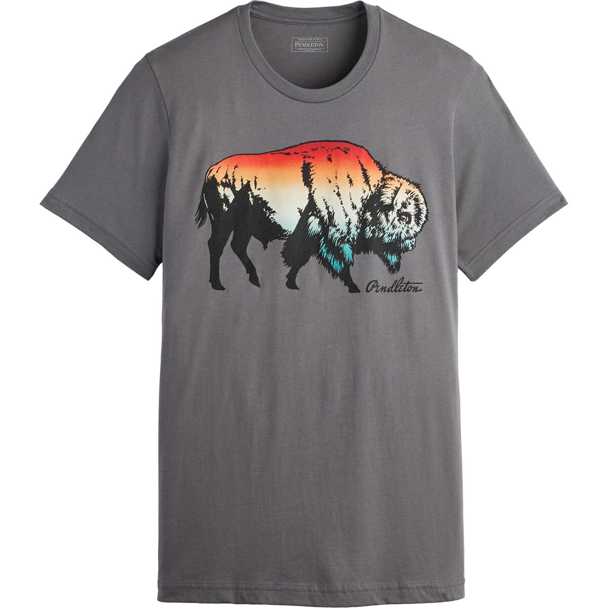 Ombre Bison Graphic T-Shirt - Men
