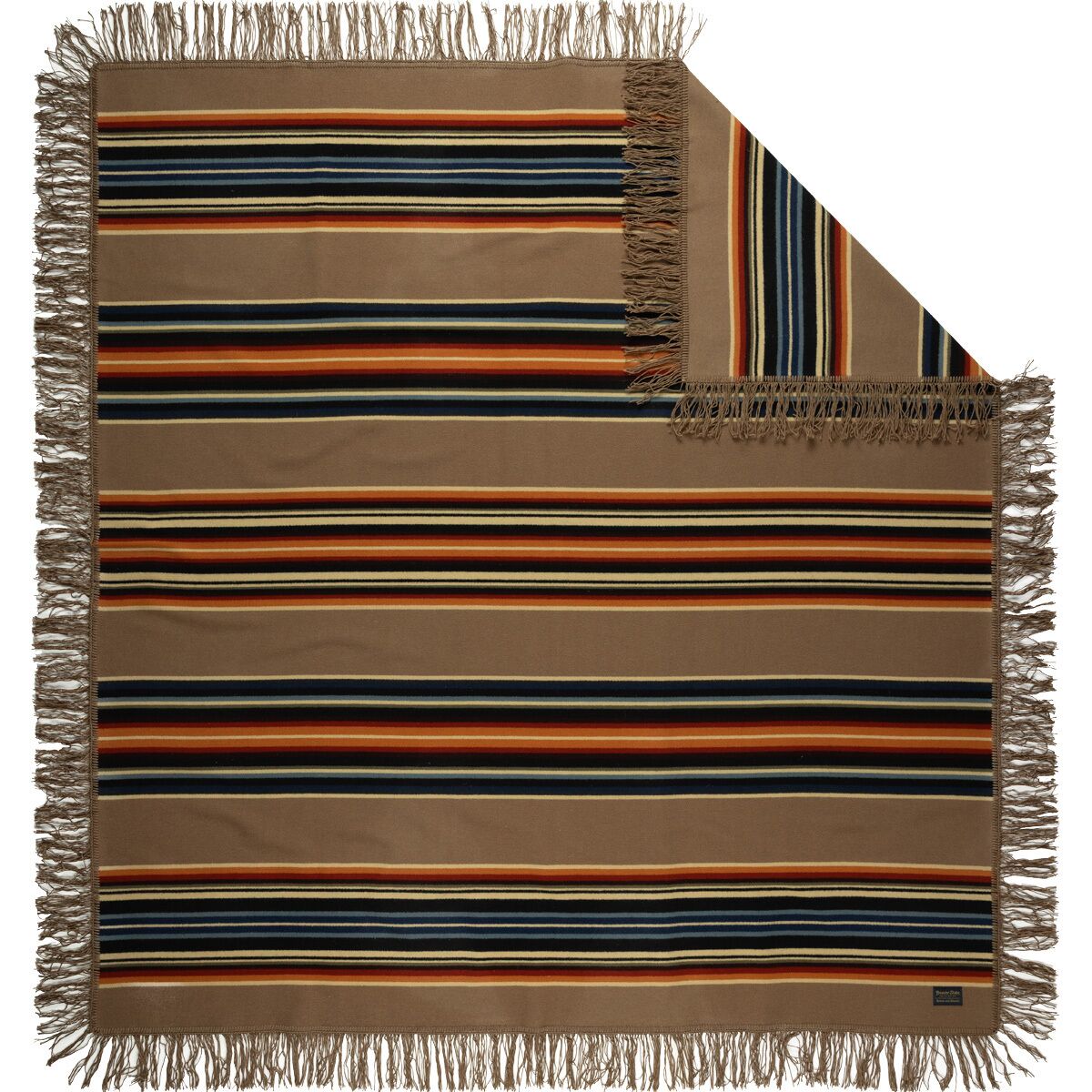 Pendleton Pendleton Jacquard Shawl Gray Horse Khaki, One Size