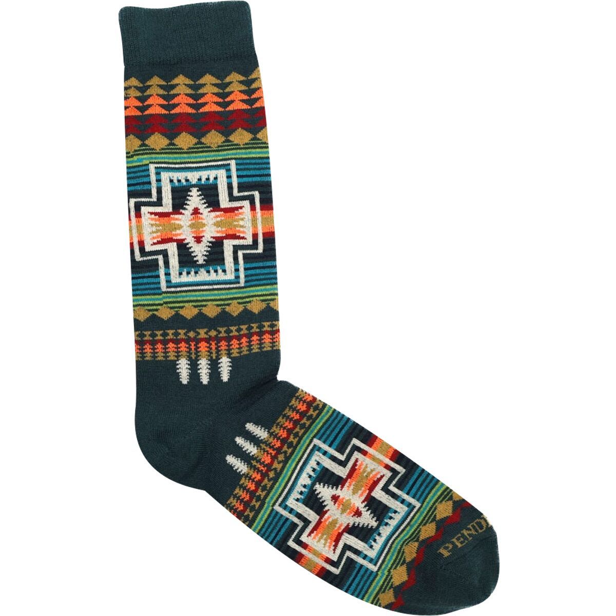 Image of Pendleton Century Harding Crew Sock Green, L