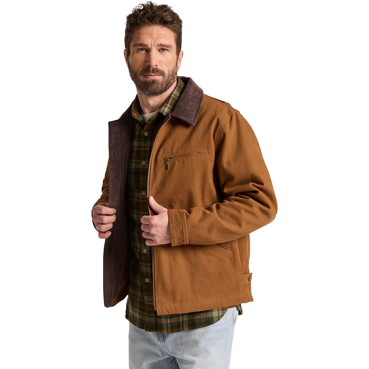 Image of Pendleton Tahoma Canvas Trucker Jacket - Men's Whiskey, S
